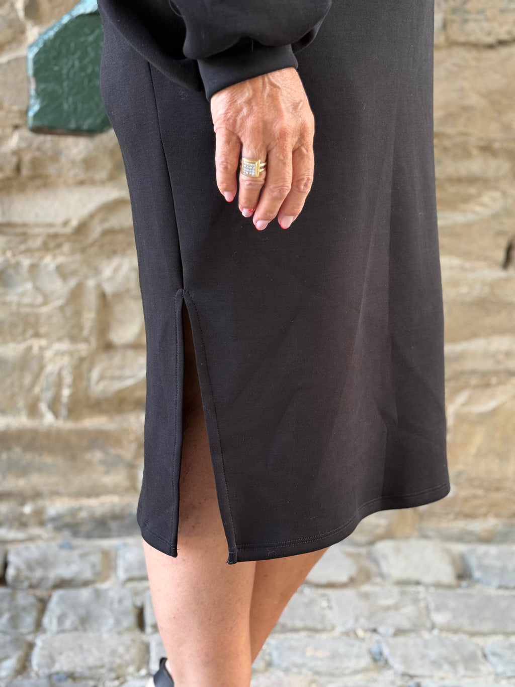 robe noir sweat TU