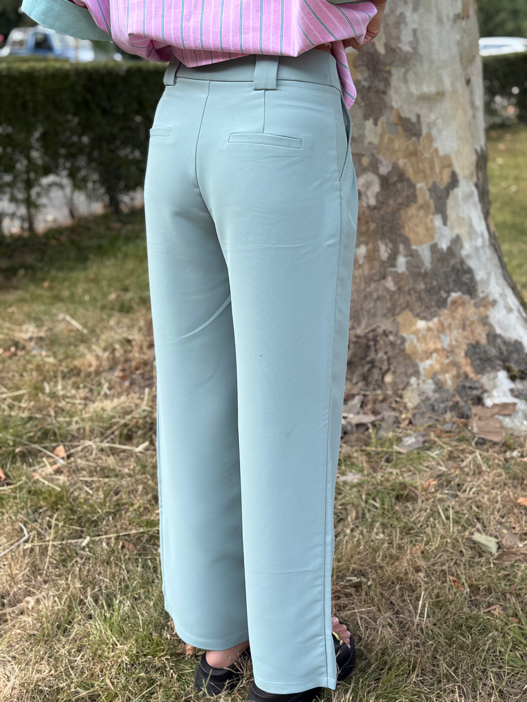 Pantalon vert d'eau S