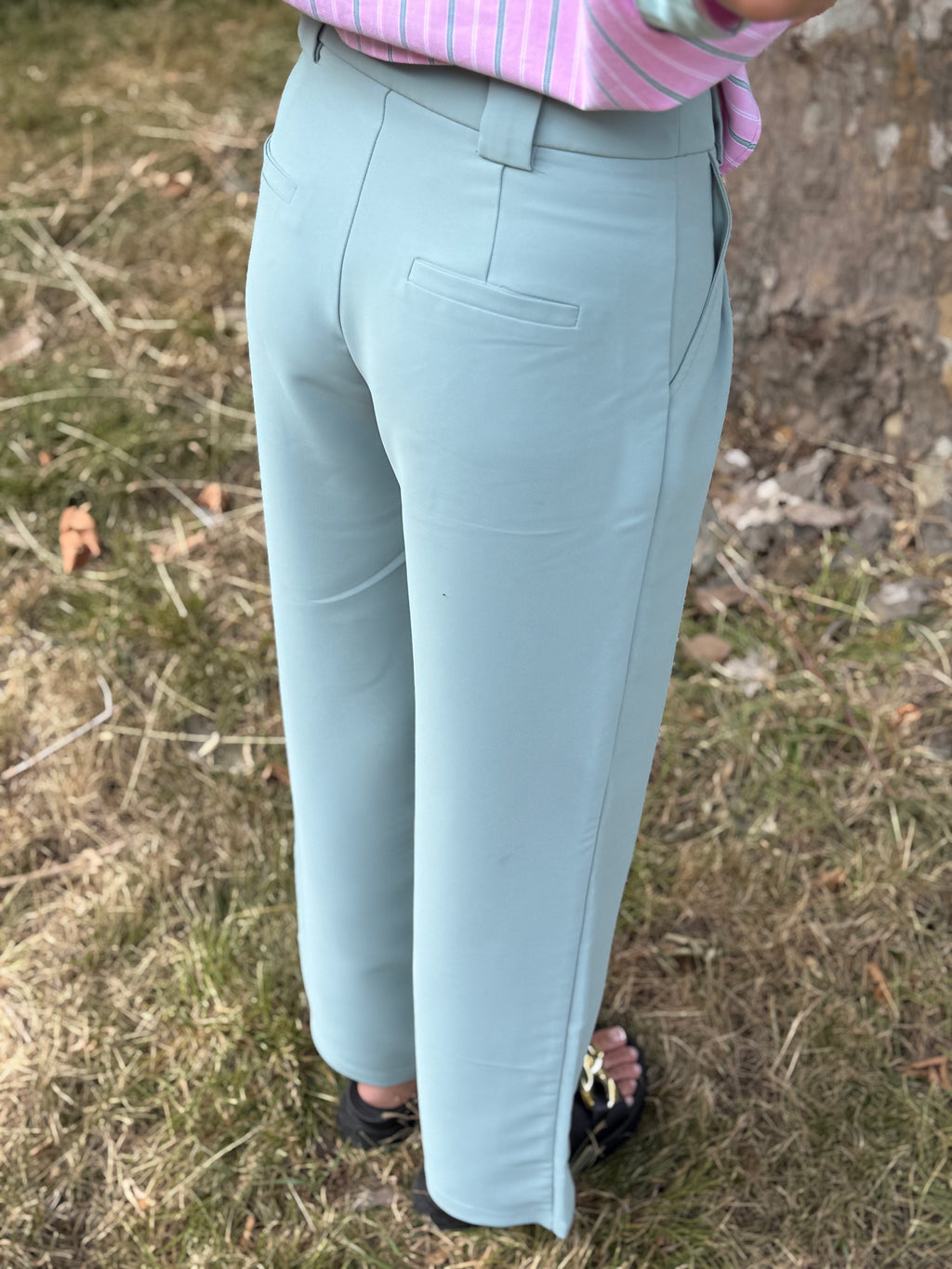 Pantalon vert d'eau S