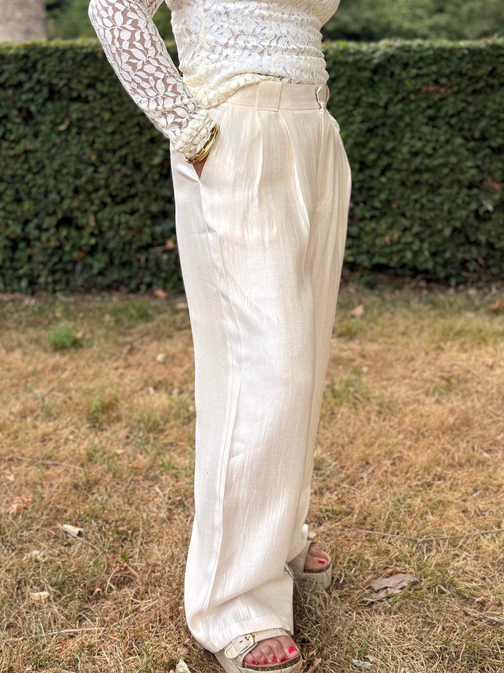 Pantalon écru L