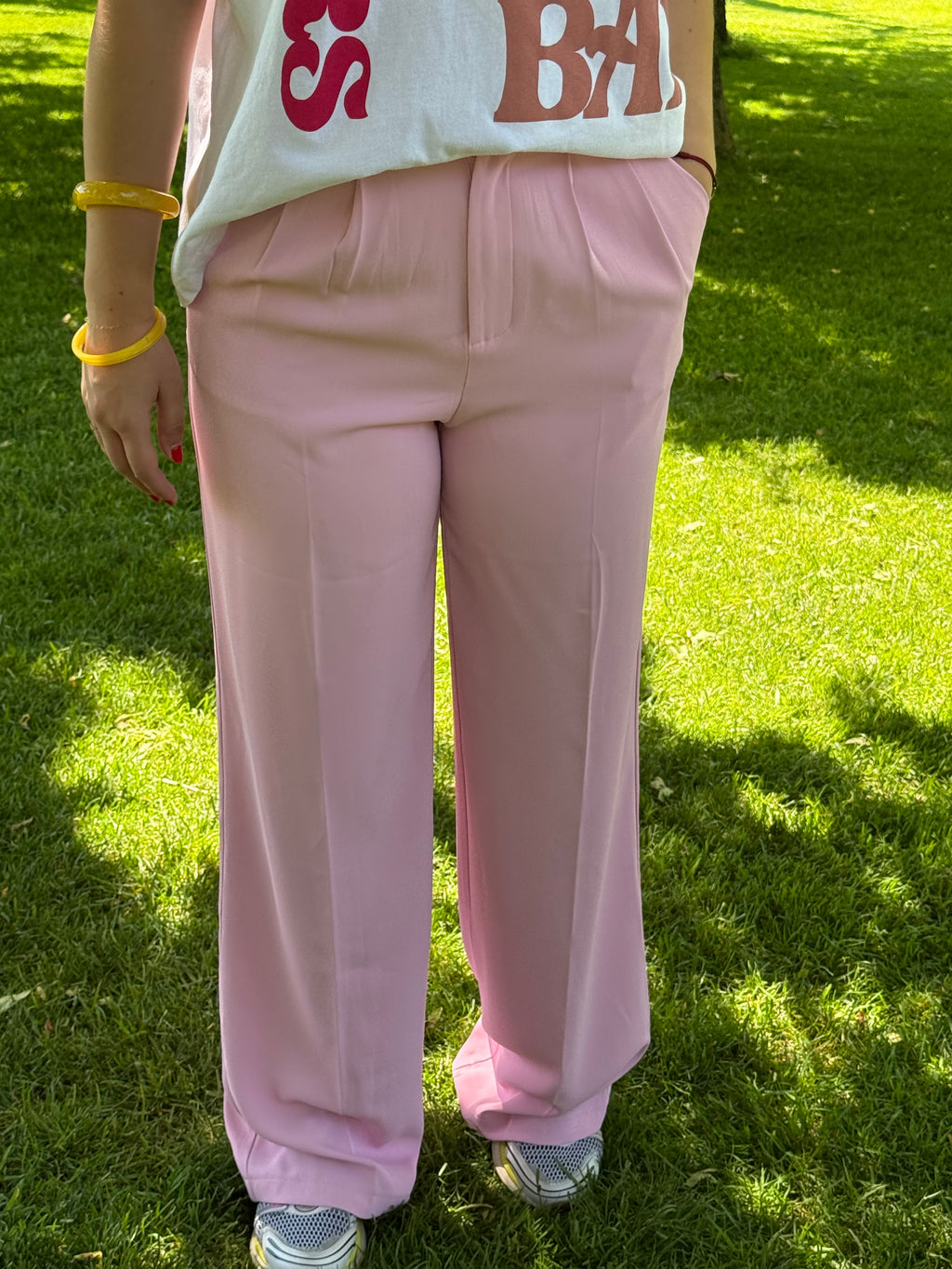 Pantalon rose Drôle de copine - T.S