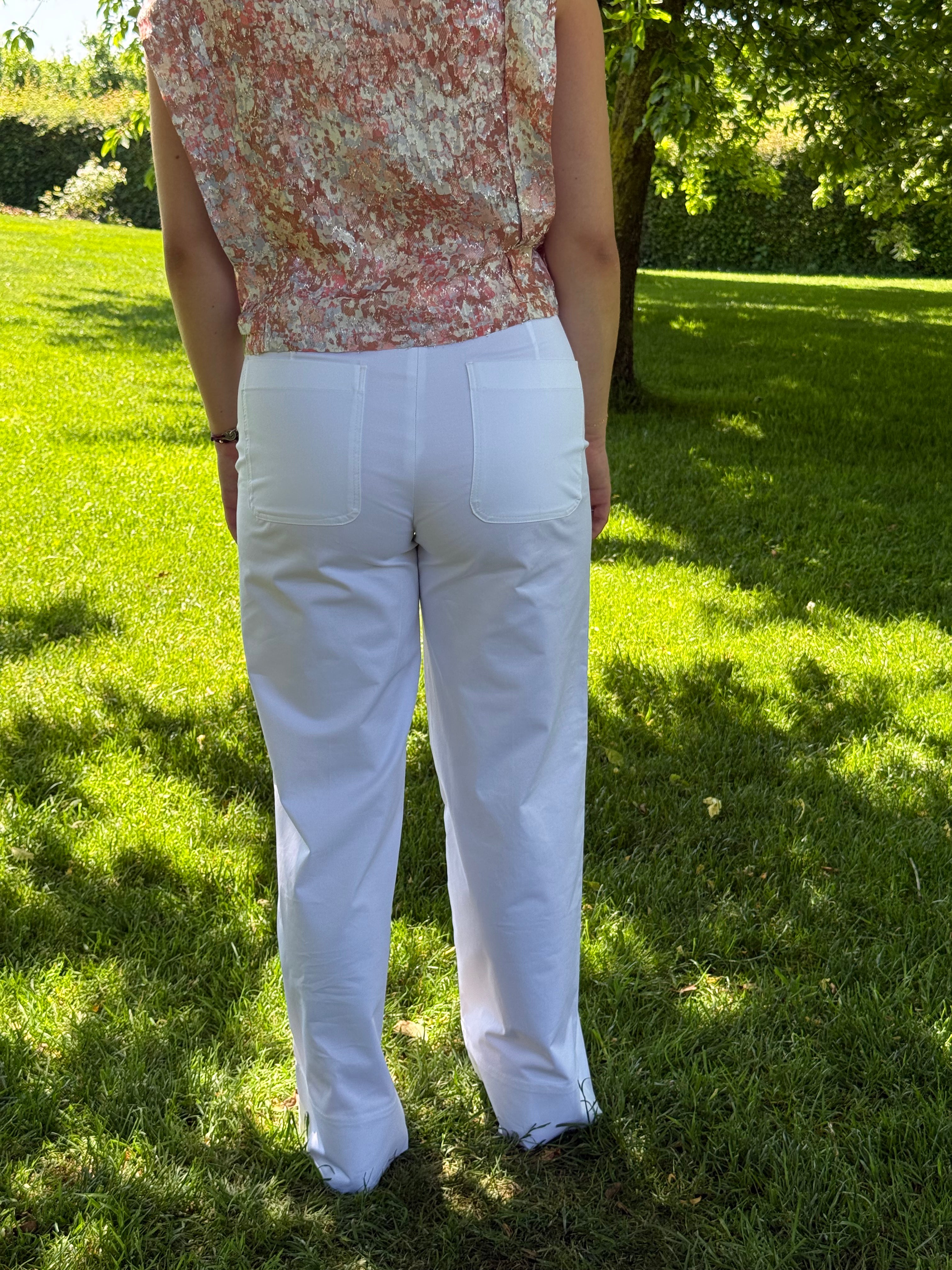 Pantalon blanc Massimo Dutti T.36
