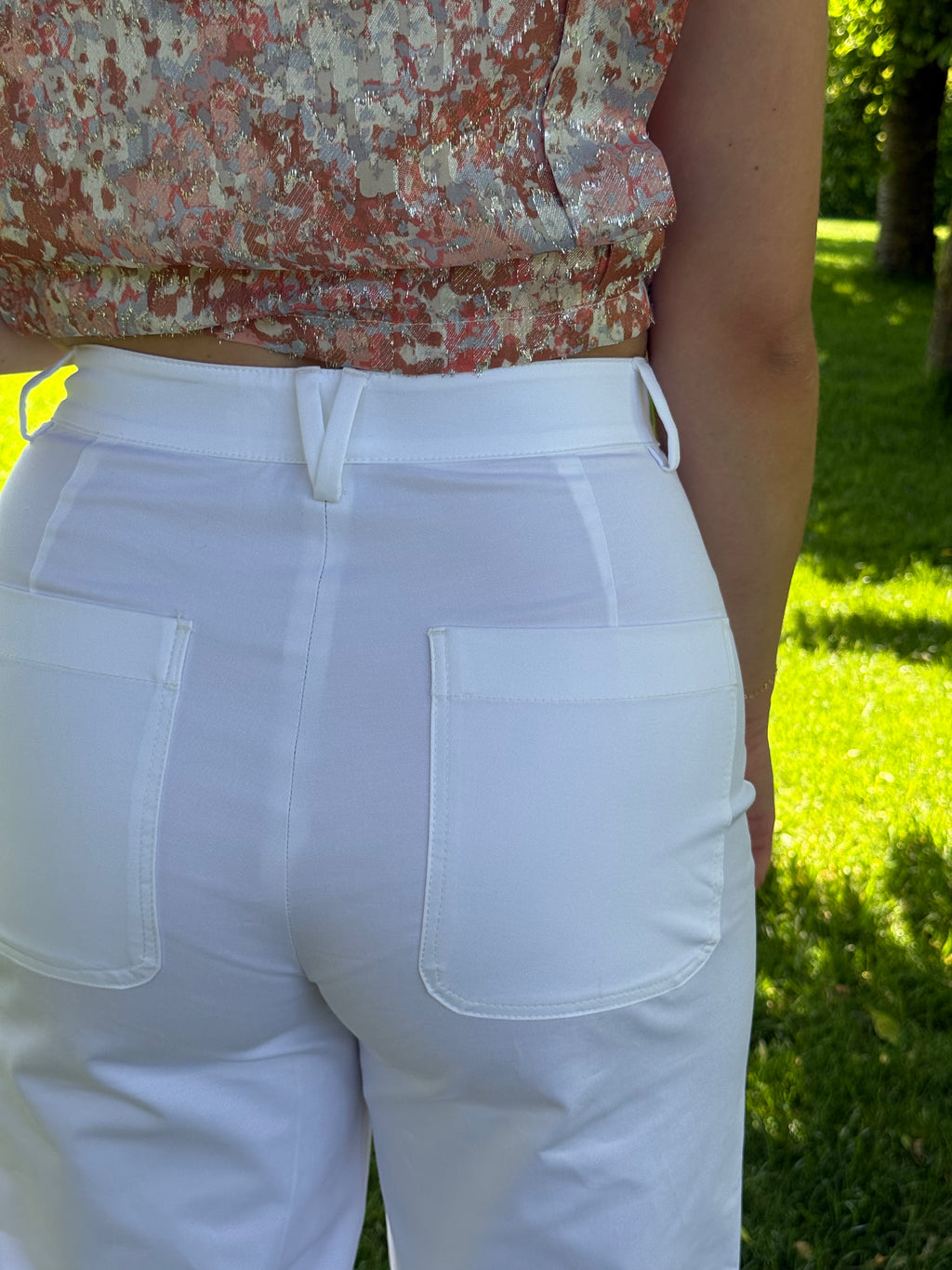 Pantalon blanc Massimo Dutti T.36