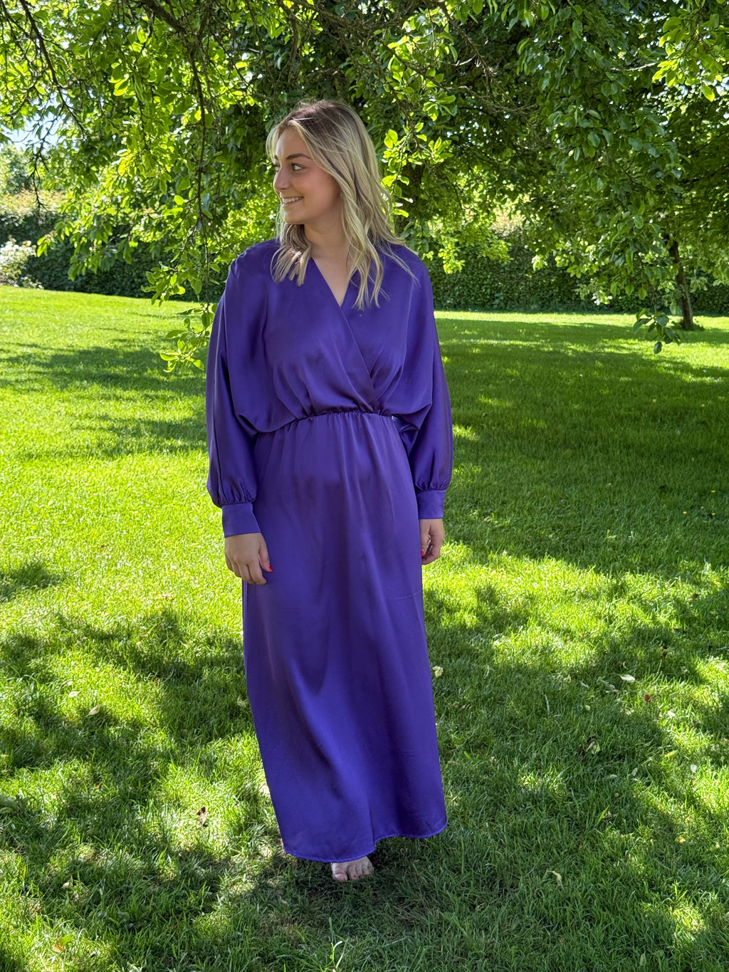Longue robe mauve  TU