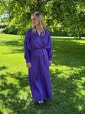 Longue robe mauve  TU