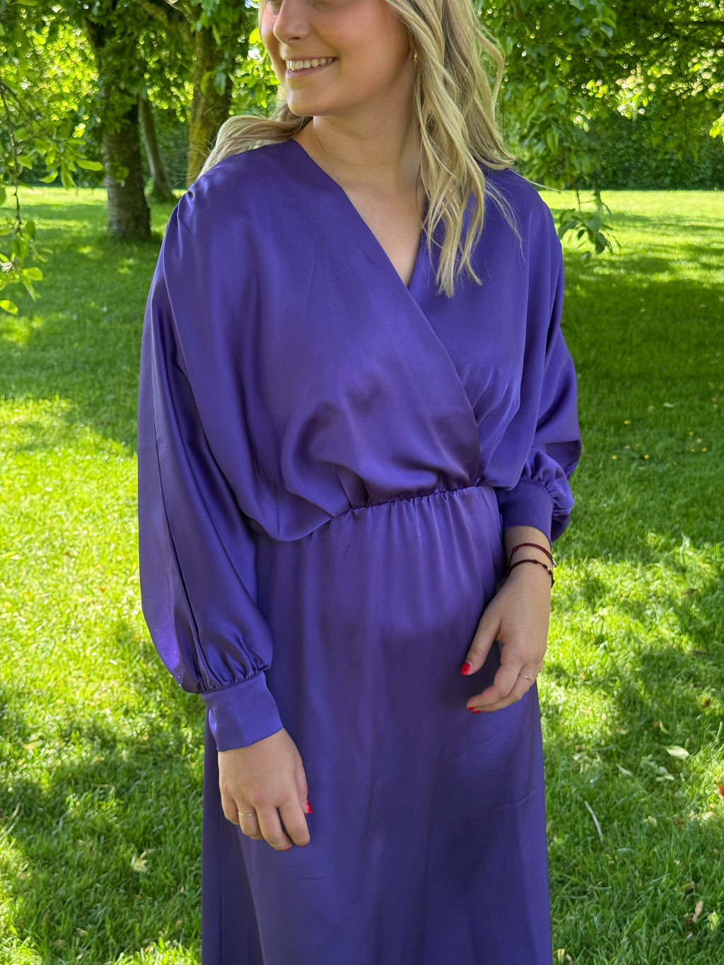 Longue robe mauve  TU