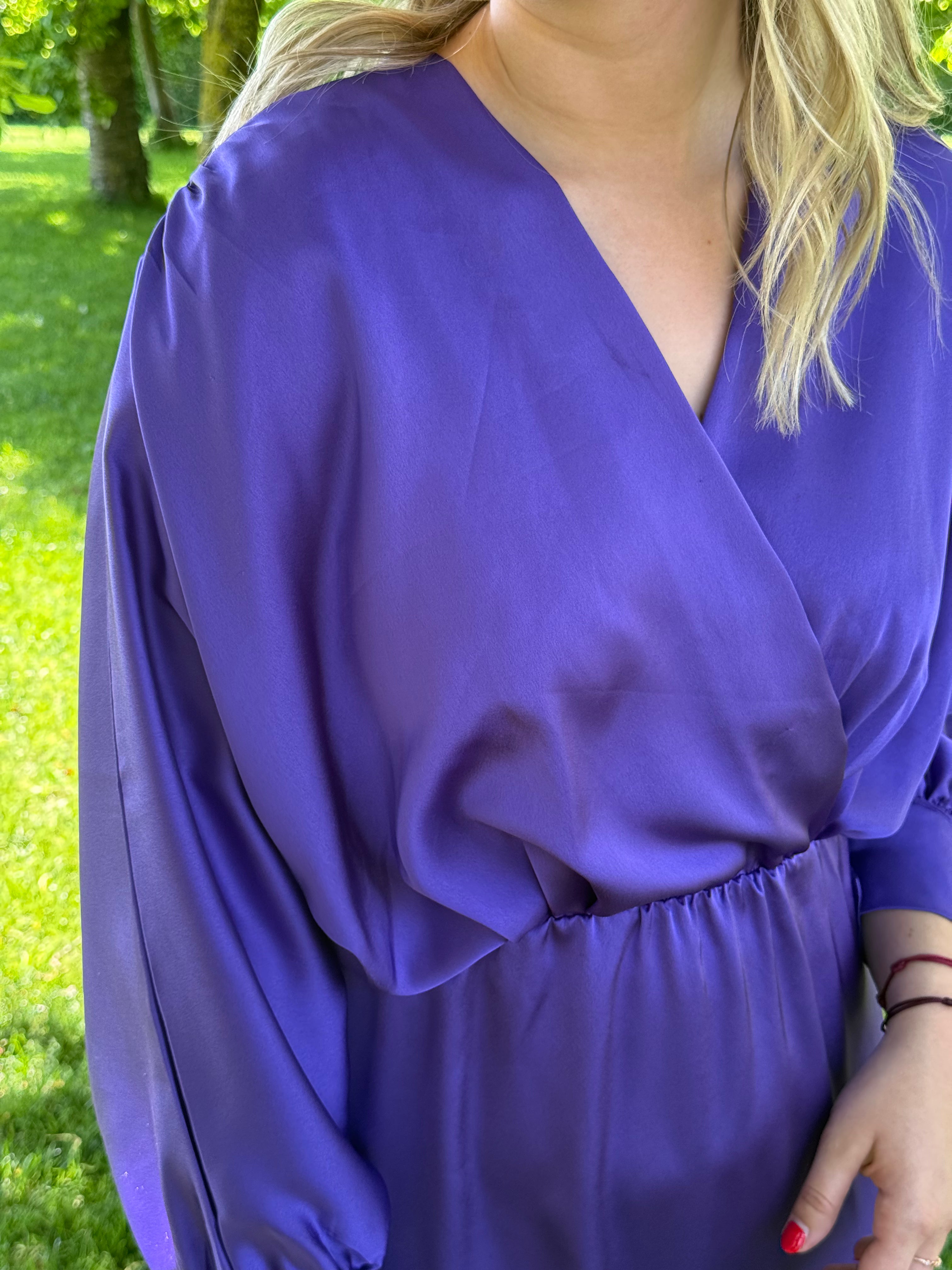 Longue robe mauve  TU