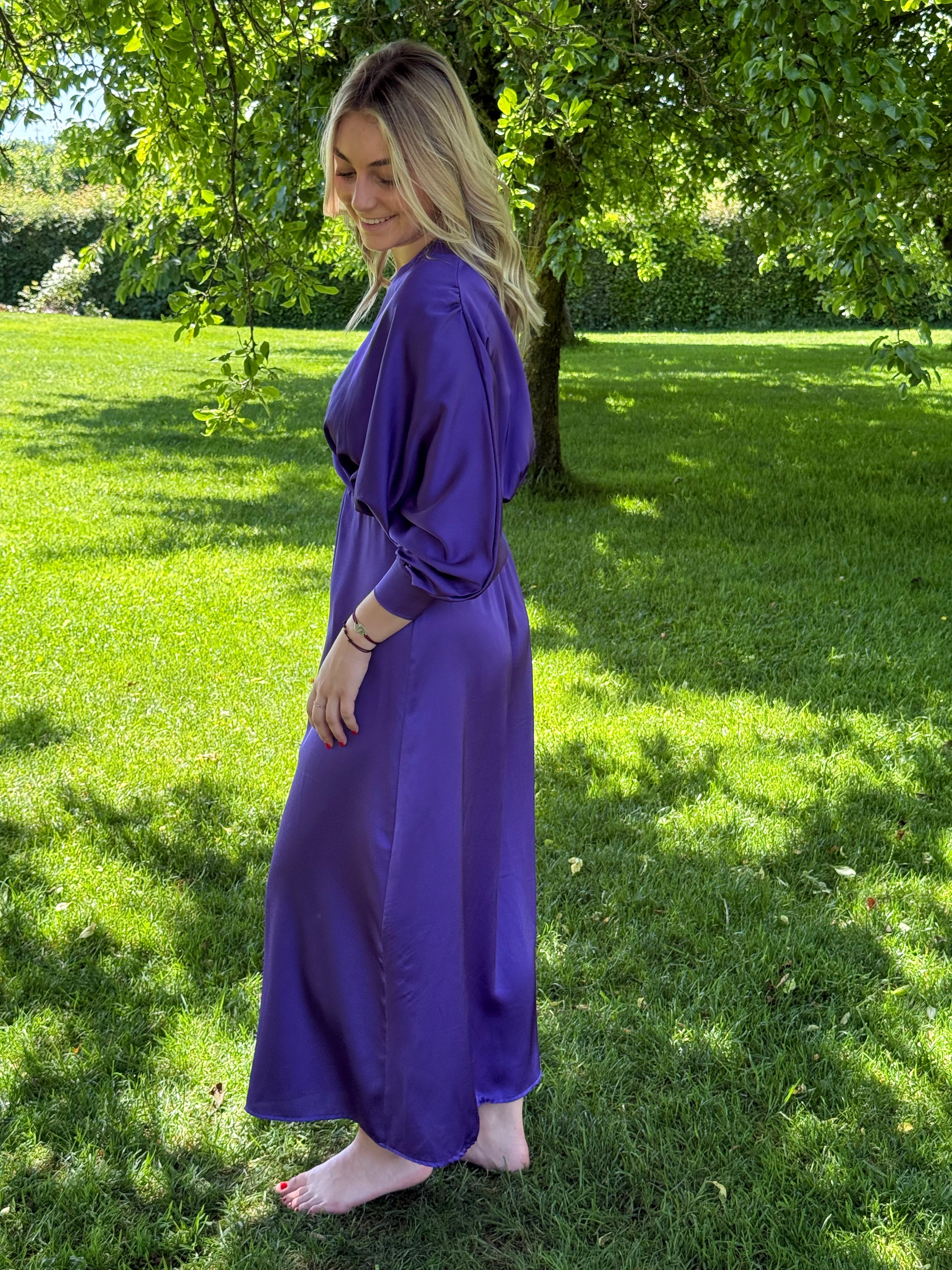 Longue robe mauve  TU