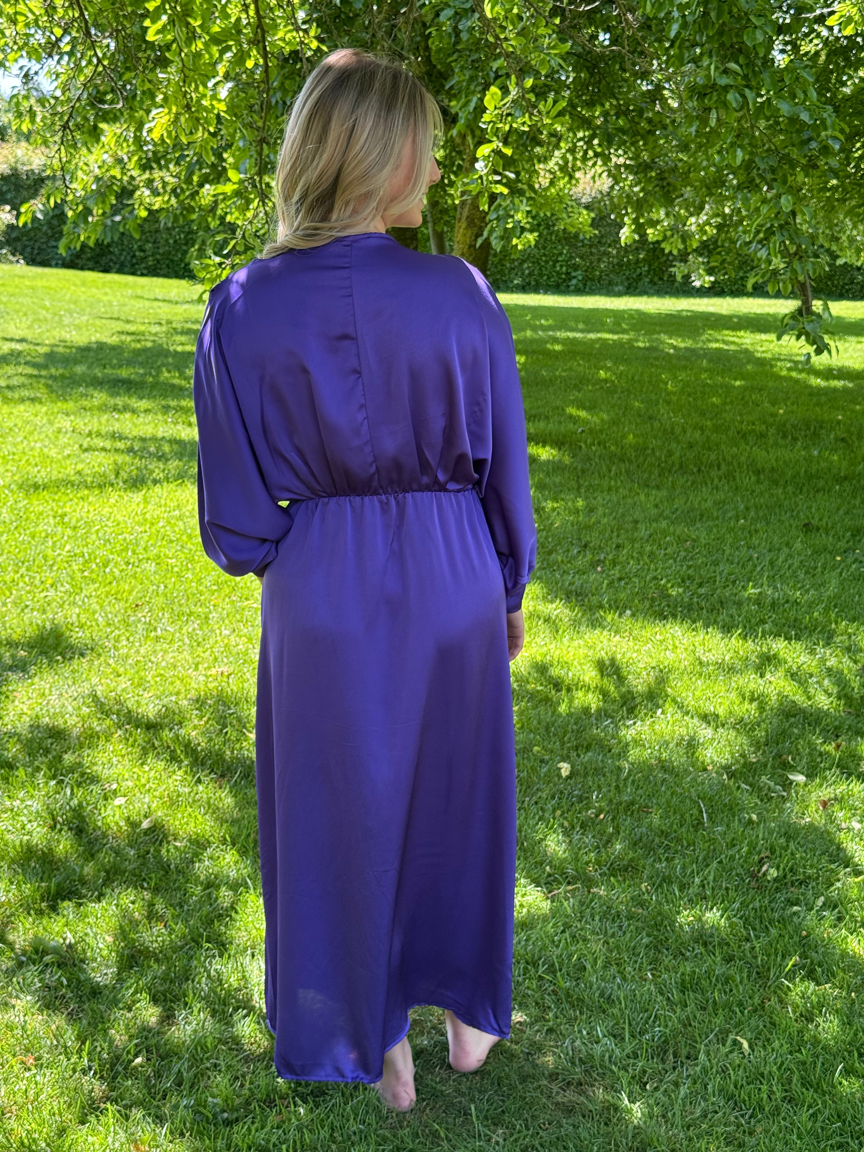 Longue robe mauve  TU