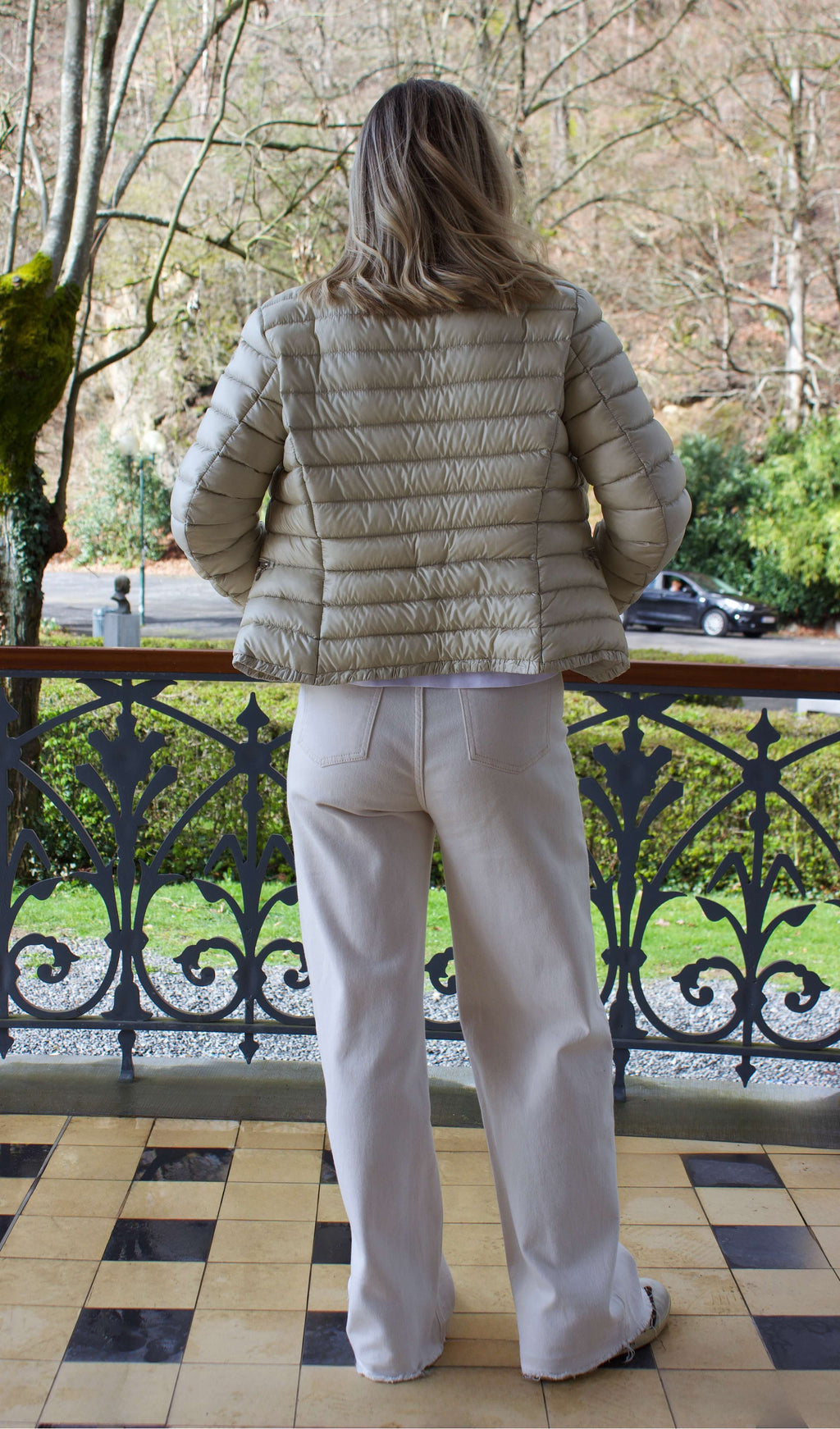 jeans Stradivarius blanc
