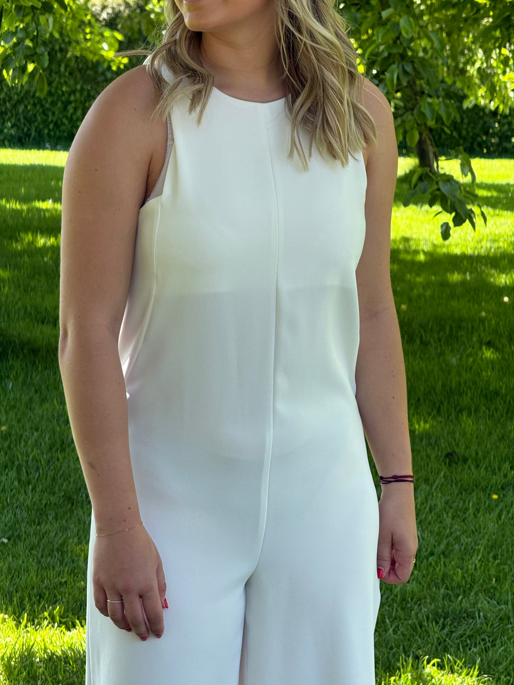 Combinaison blanche Zara T.S