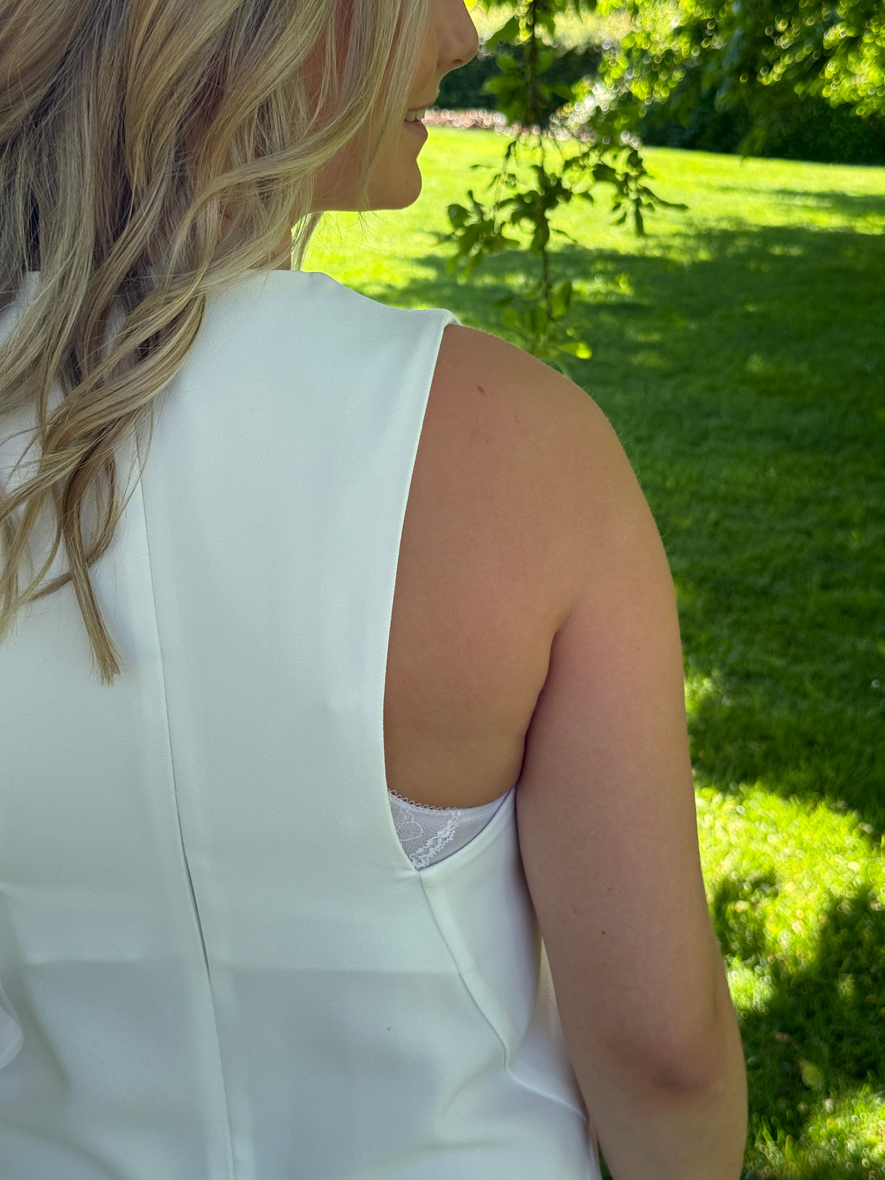 Combinaison blanche Zara T.S