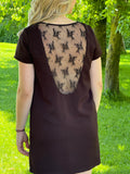 Robe dos dentelle T.M