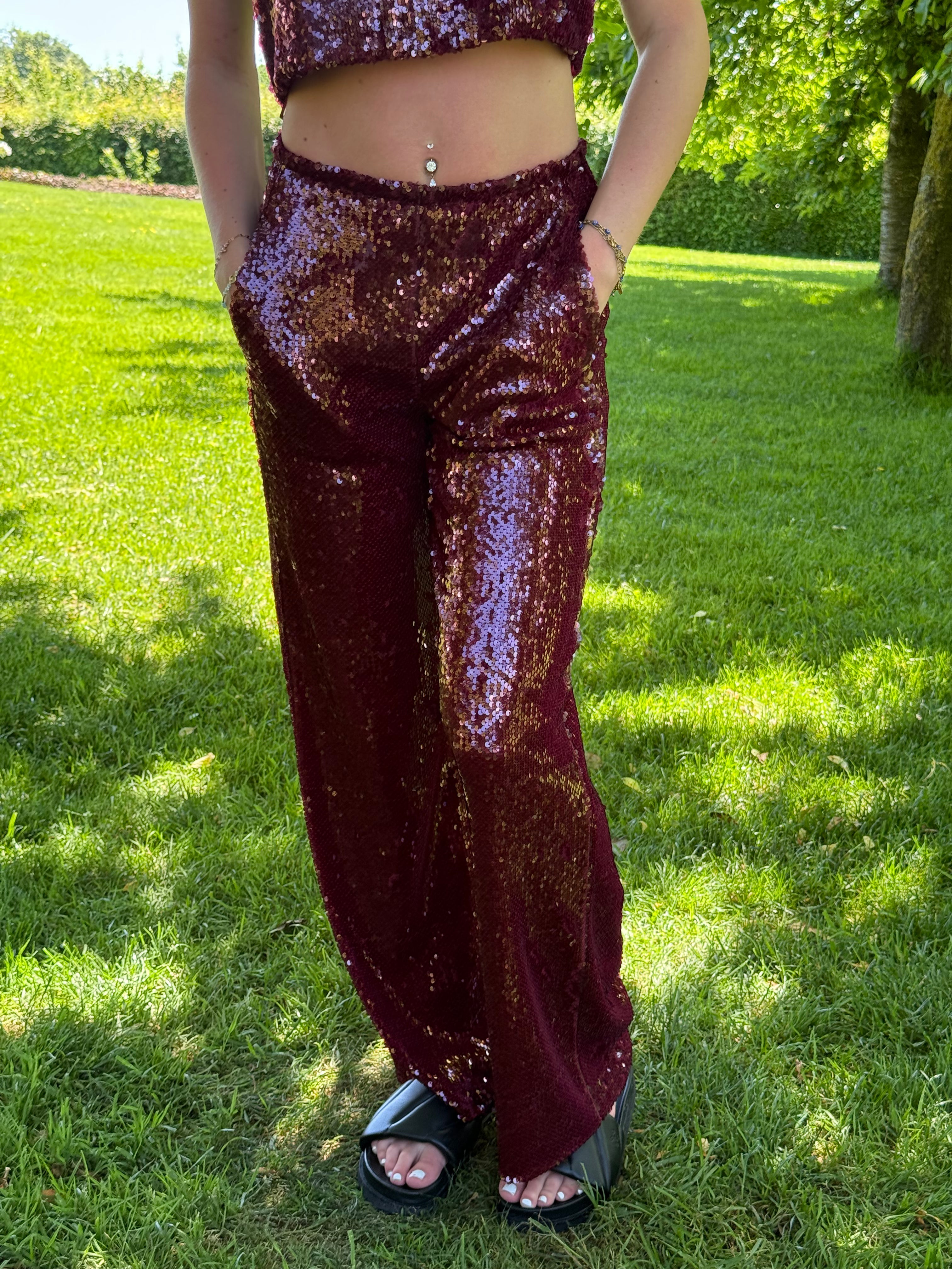 Pantalon Vicolo sequins neuf avec étiquette (118,50€) T.S
