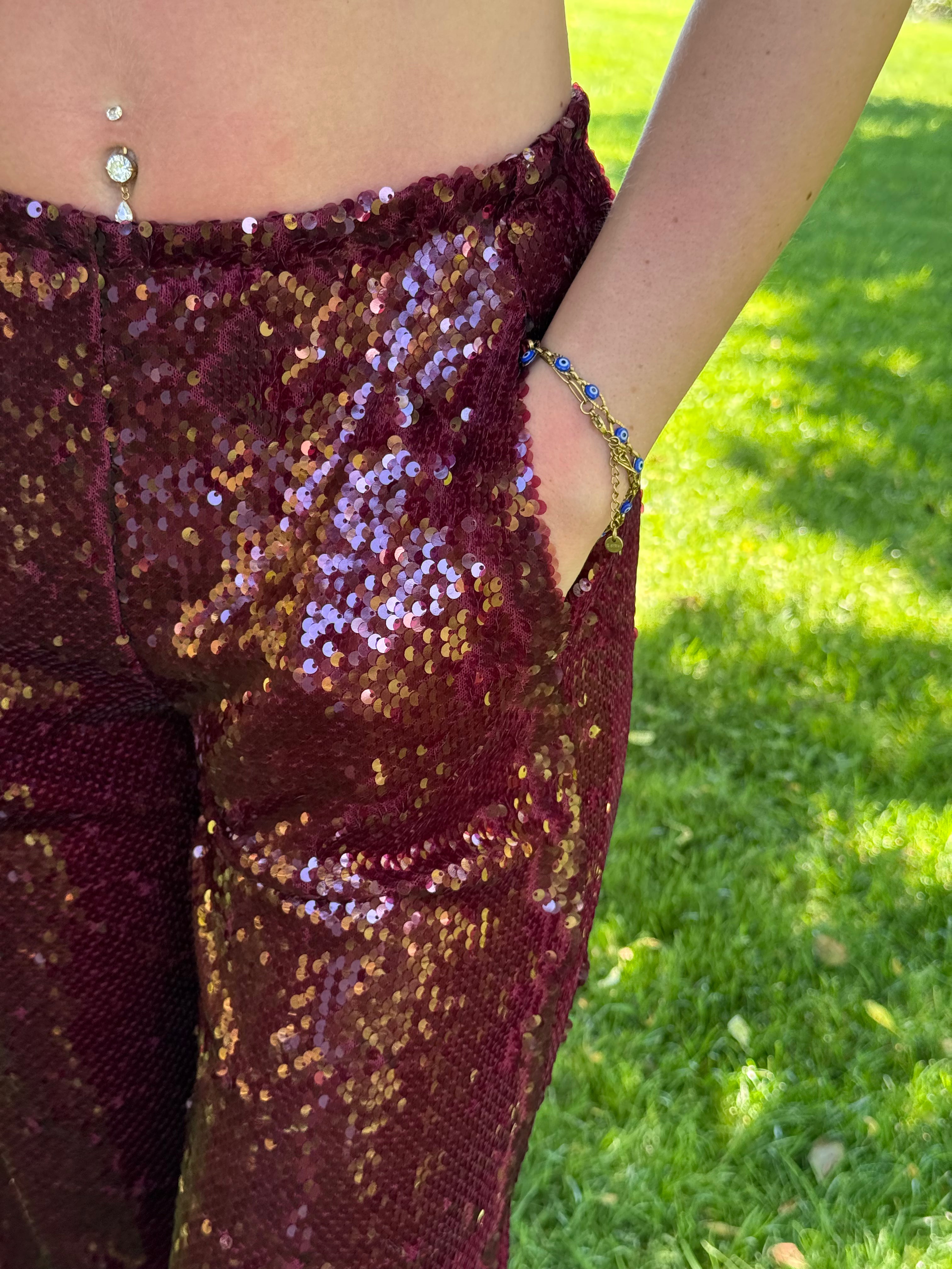Pantalon Vicolo sequins neuf avec étiquette (118,50€) T.S