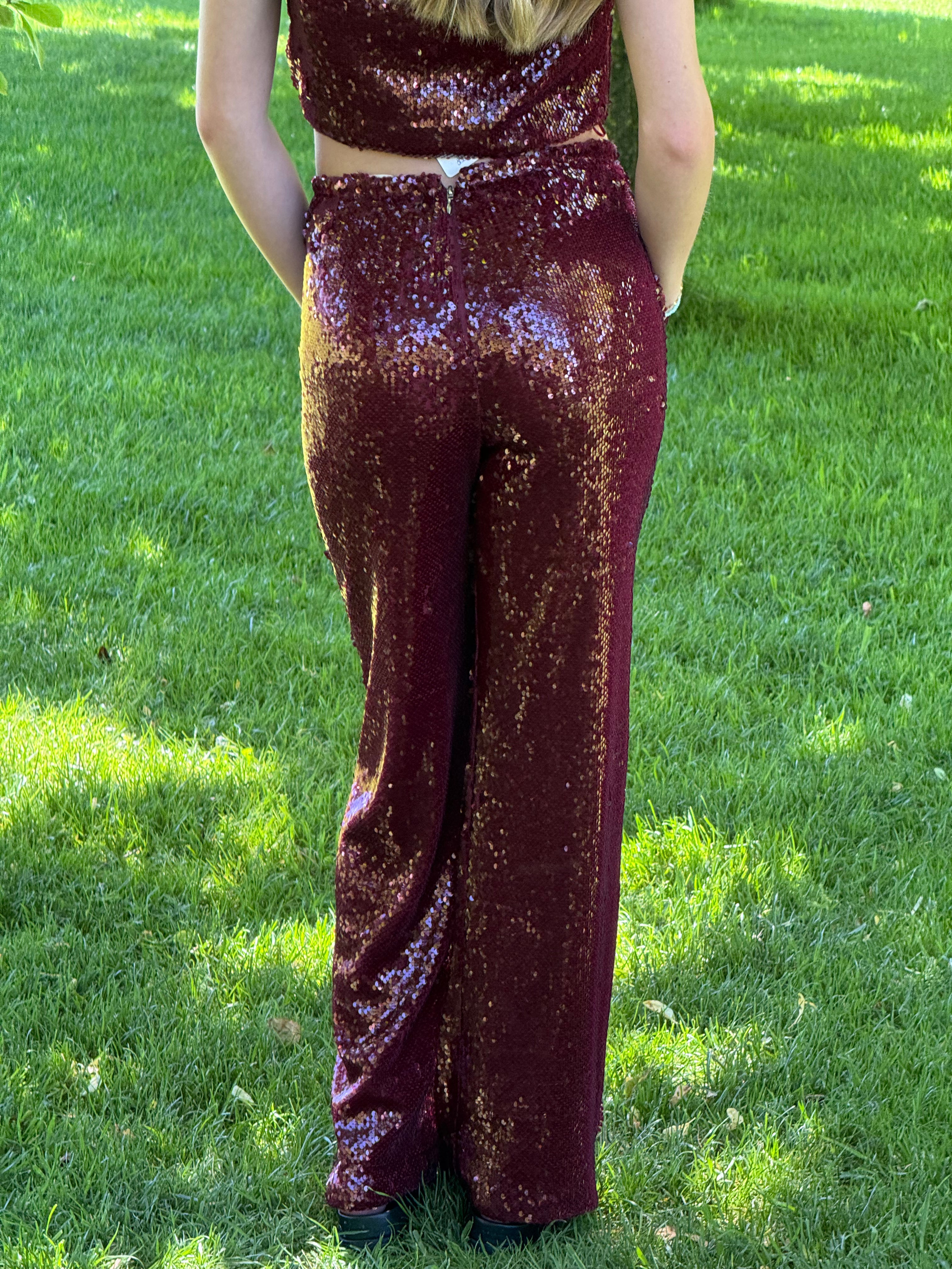 Pantalon Vicolo sequins neuf avec étiquette (118,50€) T.S