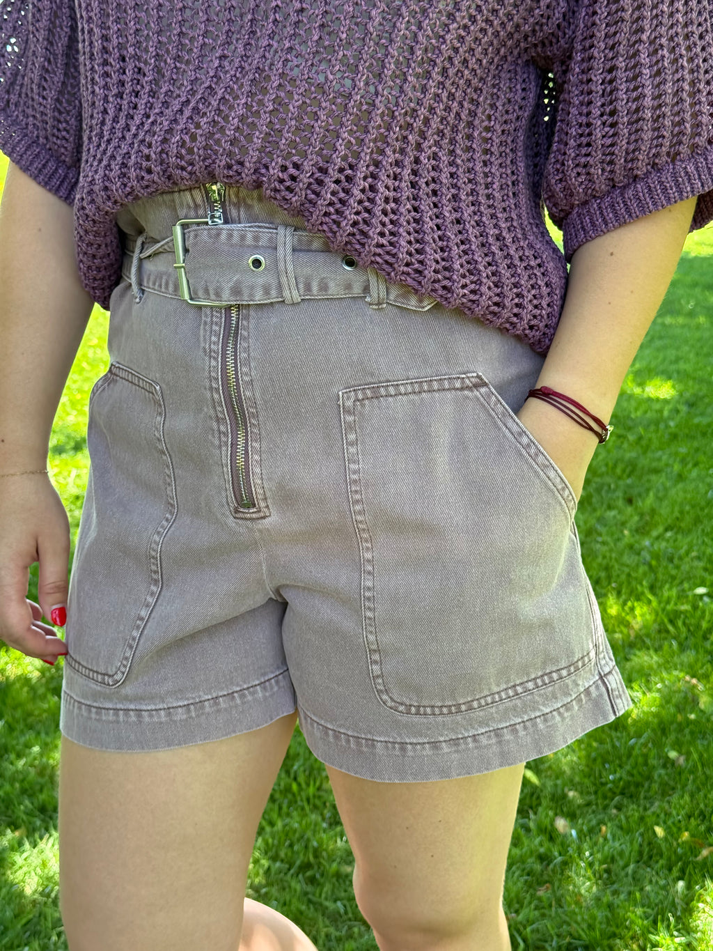 Short mauve Catwalk Junkie T.S