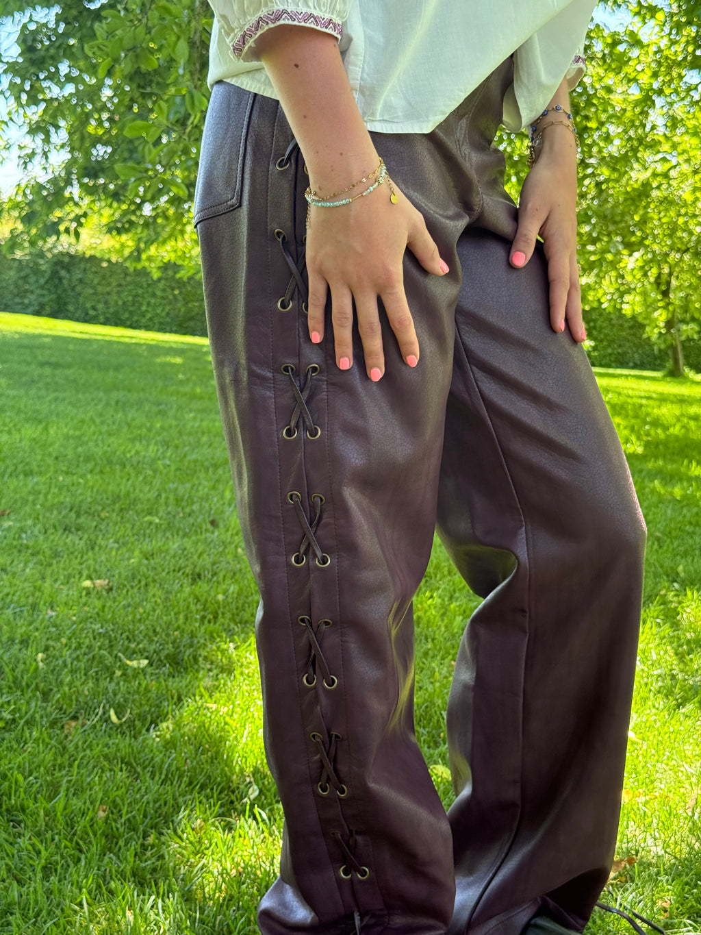 Pantalon bordeaux Harper&Yve avec étiquette (99,99€) T.S