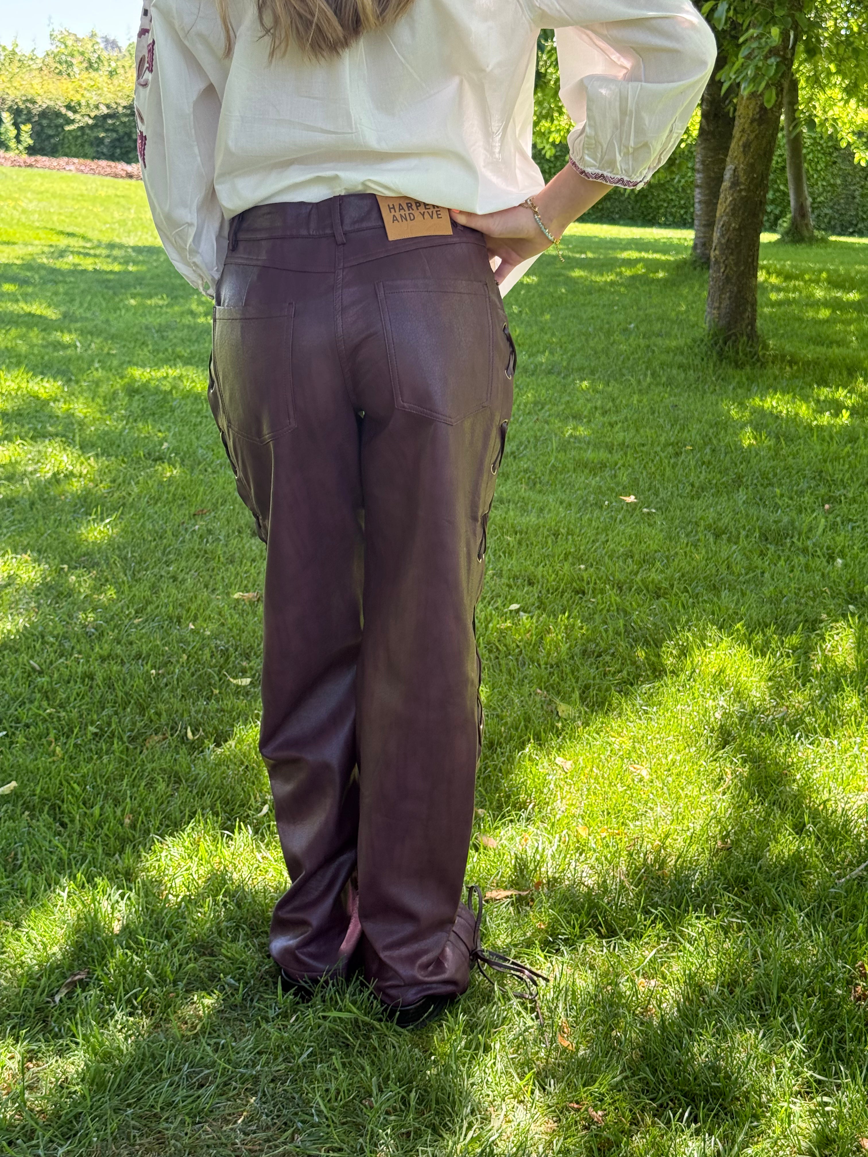 Pantalon bordeaux Harper&Yve avec étiquette (99,99€) T.S