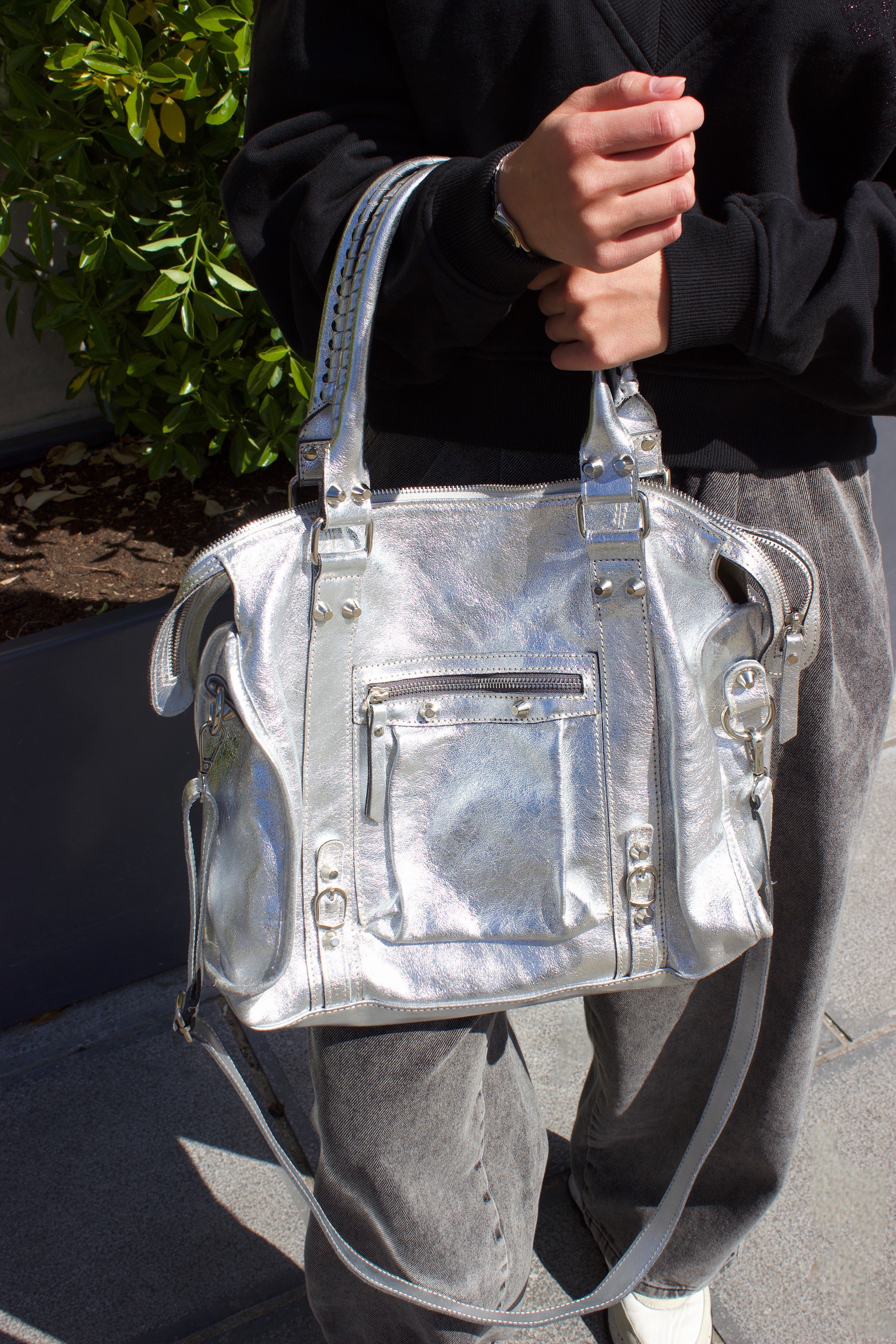 Sac argenté