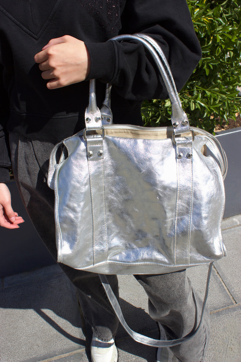 Sac argenté