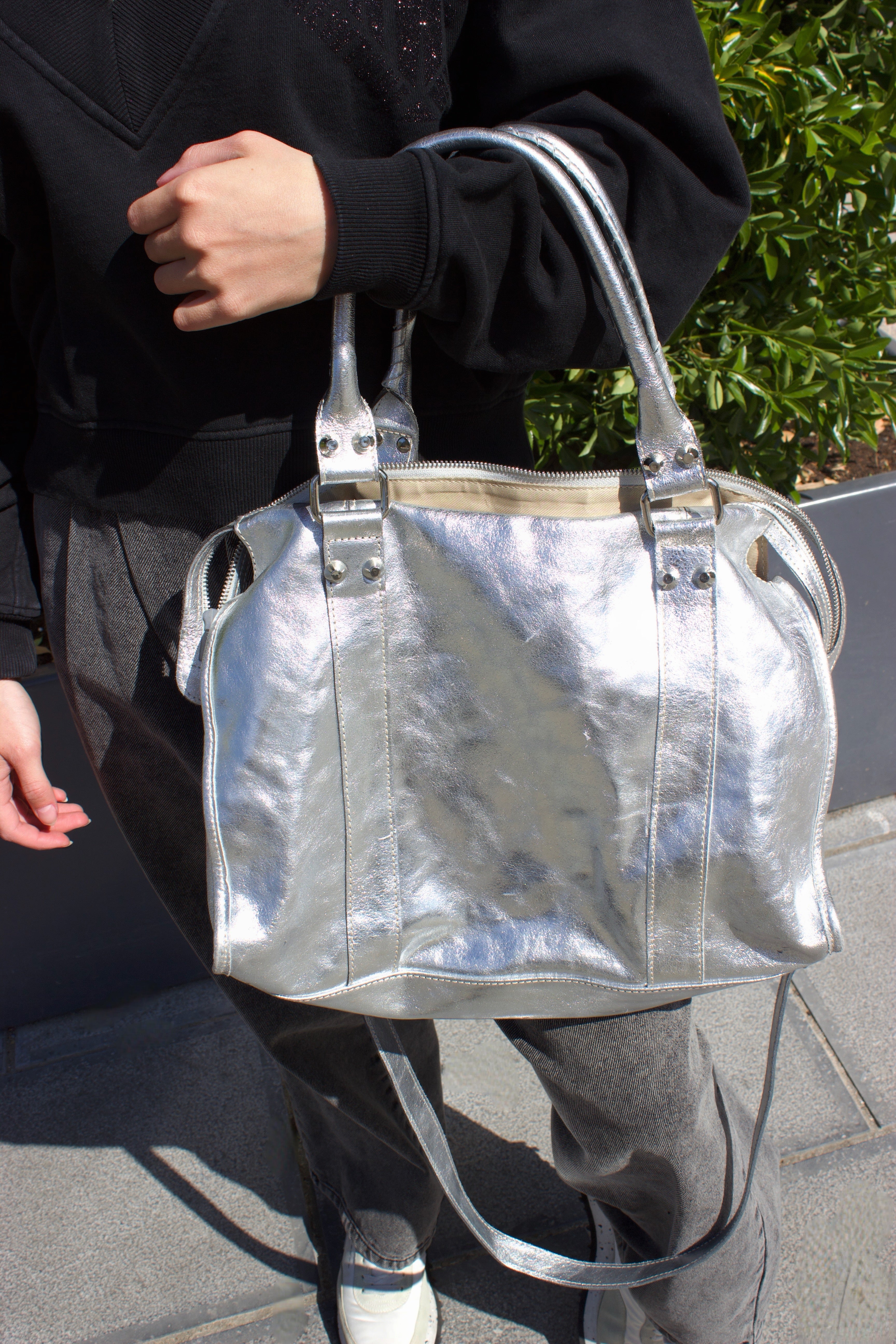 Sac argenté