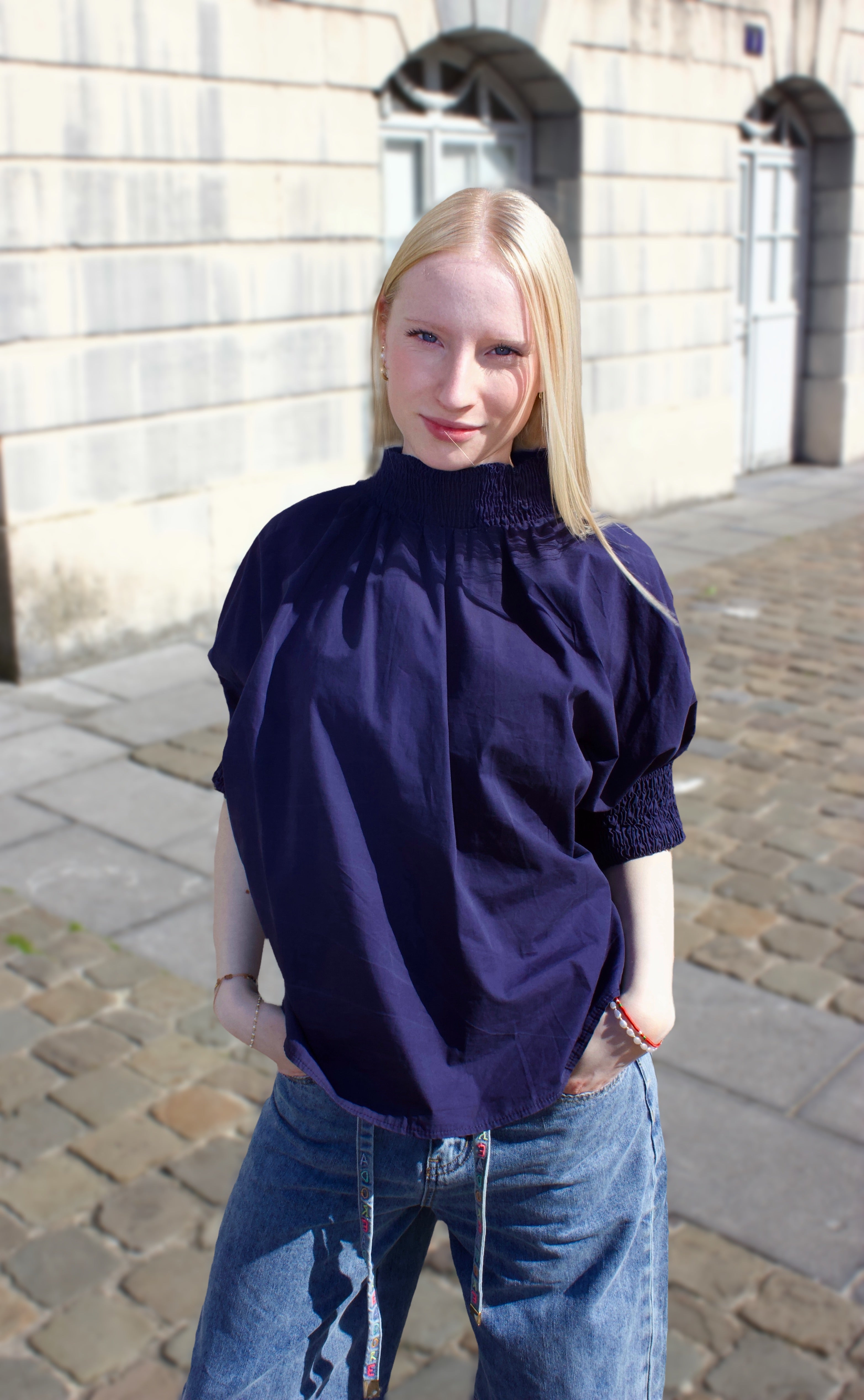 Blouse Black Rose